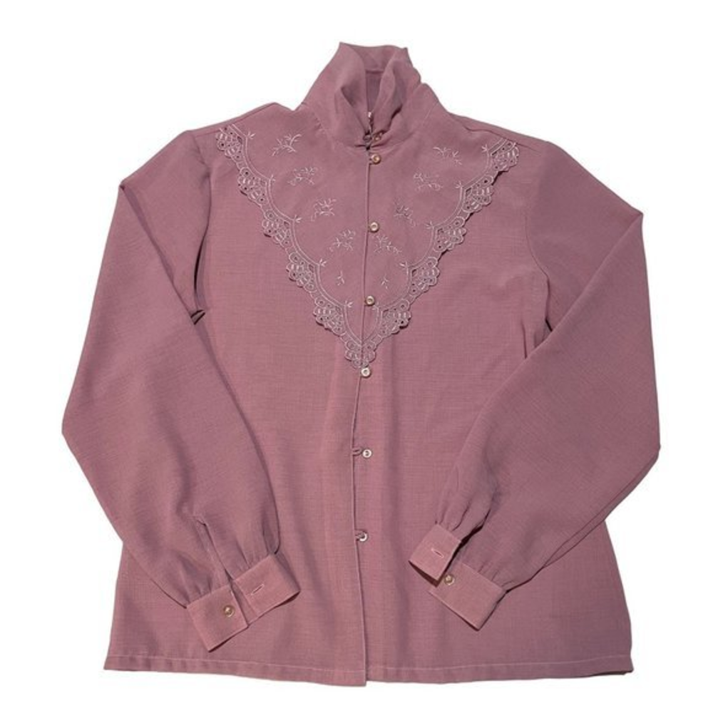 VINTAGE CEO WOMANS DUSTY PINK TOP SIZE 10 |‎ i1